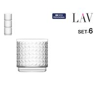 LAV Set de 6 Vasos Apilables Tessa 380cc