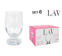 LAV Set de 6 Vasos-Copas de Agua Rena 305cc
