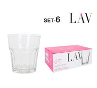 LAV Set de 6 Vasos de Agua Aras 305cc