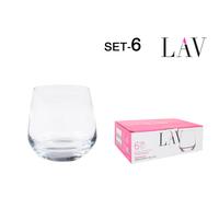 LAV Set de 6 Vasos de Whisky Lal 345cc