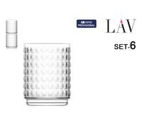 LAV Set de 6 Vasos Largos Apilables Tessa 500cc