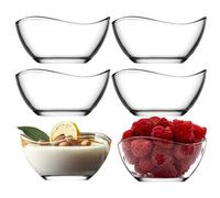 LAV Set de Cuencos de Vidrio para Aperitivos y Postres. Varios Tamaños y formas. 215 ML, 345 ML, 300 ML.