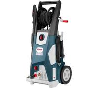 Lavaadora a presión de inducción, 180 bar, 3000 W, 550 l/h. Lavaadora a presión con motor de inducción, manguera de acero trenzado de 8 metros, sistema de parada total, carrete para la manguera y acce
