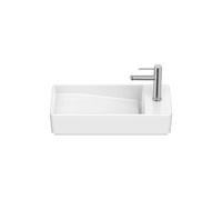 Lavabo Asimétrico Mural Compacto Porcelana 55x27x12cm Blanco Roca