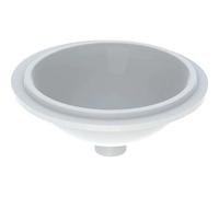 Lavabo bajo encimera VariForm de Geberit, redondo, 330 mm, sin agujero para grifo, sin rebosadero, 500.747.00.2, Color: Blanco, con KeraTect