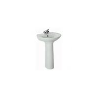 Lavabo Suspendido BENISSA de Porcelana Blanca | Unisan - 66cm / Con válvula redonda