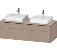 Lavabo consola Duravit L-Cube, suspendido, incluye placa consola, 4 extraíbles, para dos lavabos, 1420x482x550mm, LC4872B75750000, Color: Decoración de lino