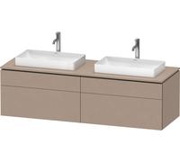 Lavabo consola Duravit L-Cube, suspendido, incluye placa de consola, 4 extraíbles, para dos lavabos, 1620x482x550mm, LC4873B75750000, Color: Decoración de lino