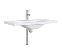 Lavabo De Baño Cromado 81 X 40 X 17,5 Cm Metal Vidaxl