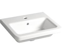 Lavabo de cerámica cuadrado Sapho CITY, 50x40 cm, blanco