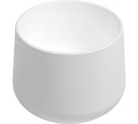 Lavabo de cerámica Isvea ALLEGRO para encimera, de diseño elevado, con un diámetro de 42 cm, color blanco