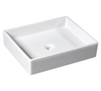 Lavabo de cerámica Isvea PURITY, 50x42 cm, para encastrar, color blanco