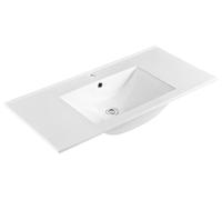 Lavabo de cerámica Sapho SLIM, mueble, 100x46,5 cm, blanco