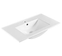 Lavabo de cerámica Sapho SLIM, mueble, 80x46,5 cm, blanco