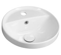 Lavabo de encastrar Sapho YUVA, diámetro 38 cm, blanco