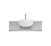 Lavabo de Fineceramic de Sobre Encimera Redondo 47x40x18cm Blanco Mate Roca