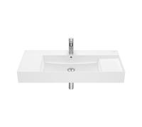Lavabo de Forma Rectangular de Fineceramic 100cm Blanco Roca
