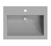 vidaXL Lavabo de granito gris 600 x 450 x 120 mm