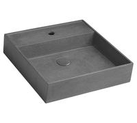 Sapho Quadrado lavabo 45.7x45.7 cm cuadrada clásico-sobre encimera negro mate AR468