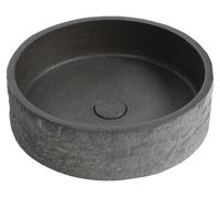 Lavabo de hormigón ISPIR, con desagüe integrado, 40 cm, color granito