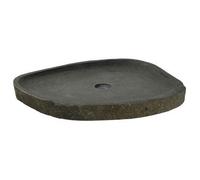 vidaXL Lavabo de lavado Piedra de río Gris 65 x 50 x 6 cm