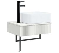 Lavabo De Lavado Montado En La Pared Blanco 50 X 41 X 39 Cm Vidaxl