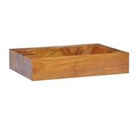 vidaXL Lavabo de madera maciza de teca 50x35x10 cm