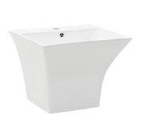 vidaXL Lavabo de pared de cerámica blanco 500x450x410 mm