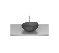 Lavabo de Sobre Encimera Redondo Fineceramic 47x40x18cm Negro Roca
