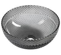 Lavabo de sobreponer Sapho MARAC, con diseño grabado, diámetro de 39,5 cm, color