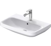 Lavabo DuraStyle 65cm de Duravit con rebosadero, con bancada de grifo, 1 agujero de grifo, 2319650000, Color: Blanco