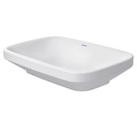 Lavabo DuraStyle de Duravit sobre encimera de 60 cm sin rebosadero, sin banco con orificio para grifo, 0349600000, Color: Blanco