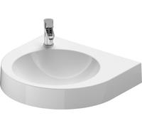 Lavabo Duravit Architec, 575x520mm, sin rebosadero, 1 agujero para grifo pretaladrado a la izquierda, 0449580000
