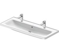 Duravit D-Neo - Lavabo doble 120x48 cm, con rebosadero, agujero para grifo, blanco 2367120024
