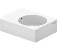 Lavabo Duravit Scola, 615x460mm, con rebosadero, 1 agujero para grifo pretaladrado, posición del lavabo a la derecha, 0685600000, Color: Blanco