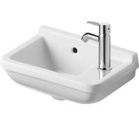 Lavabo Duravit Starck 3 40cm, agujero para grifo a la derecha, 07514000001, Color: Blanco con Wondergliss