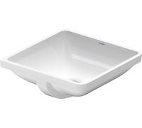 Lavabo empotrado Duravit, Starck 3, 43 cm, para instalar desde abajo., 03054300001, Color: Blanco con Wondergliss