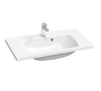 Lavabo encastrado RAVAK Classic II, fabricado en resina de mármol, color blanco, dimensiones 80 x 45 x 17,4 cm, modelo XJX01180000