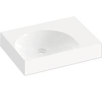 Lavabo encastrado RAVAK Lite, de mármol artificial, color blanco, 60 mm, modelo XJXP1360000