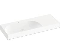 Lavabo encastrado RAVAK Lite, de mármol artificial, color blanco, dimensiones 120 mm, modelo XJXP1212000