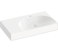 Lavabo encastrado RAVAK Lite, de mármol artificial, color blanco, dimensiones 80 mm, modelo XJXL1280001