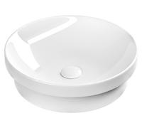 Lavabo encastrado Sapho Halbeinbau, cerámica, diámetro 43 cm, blanco