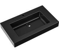 Lavabo encimera BELVIT de 80 cm, color mate, fabricado en resina mineral, con desbordamiento