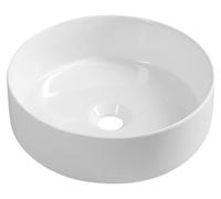 Lavabo encimera Isvea INFINITY ROUND, diámetro 36 cm, blanco