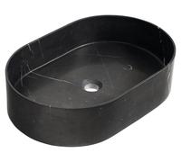 Lavabo encimera Sapho BLOK, 55x37 cm, acabado mate tipo mármol