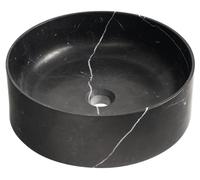 Lavabo encimera Sapho BLOK, diámetro 40 cm, acabado mate tipo mármol