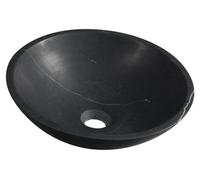 Lavabo encimera Sapho BLOK. Diámetro: 40 cm. Color: mármol mate