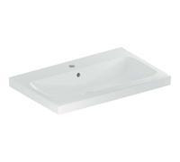 Geberit iCon - Lavabo 75x48x16 cm, con rebosadero, con orificio para grifo, blanco 501.835.00.1
