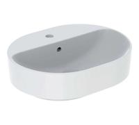 Geberit Variform lavabo 50x40 cm oval sobre encimera blanco brillante 500.775.01.2