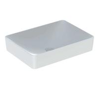 Geberit VariForm - Lavabo de encimera 55x40 cm, sin rebosadero, sin orificio para grifería, blanco 500.779.01.2